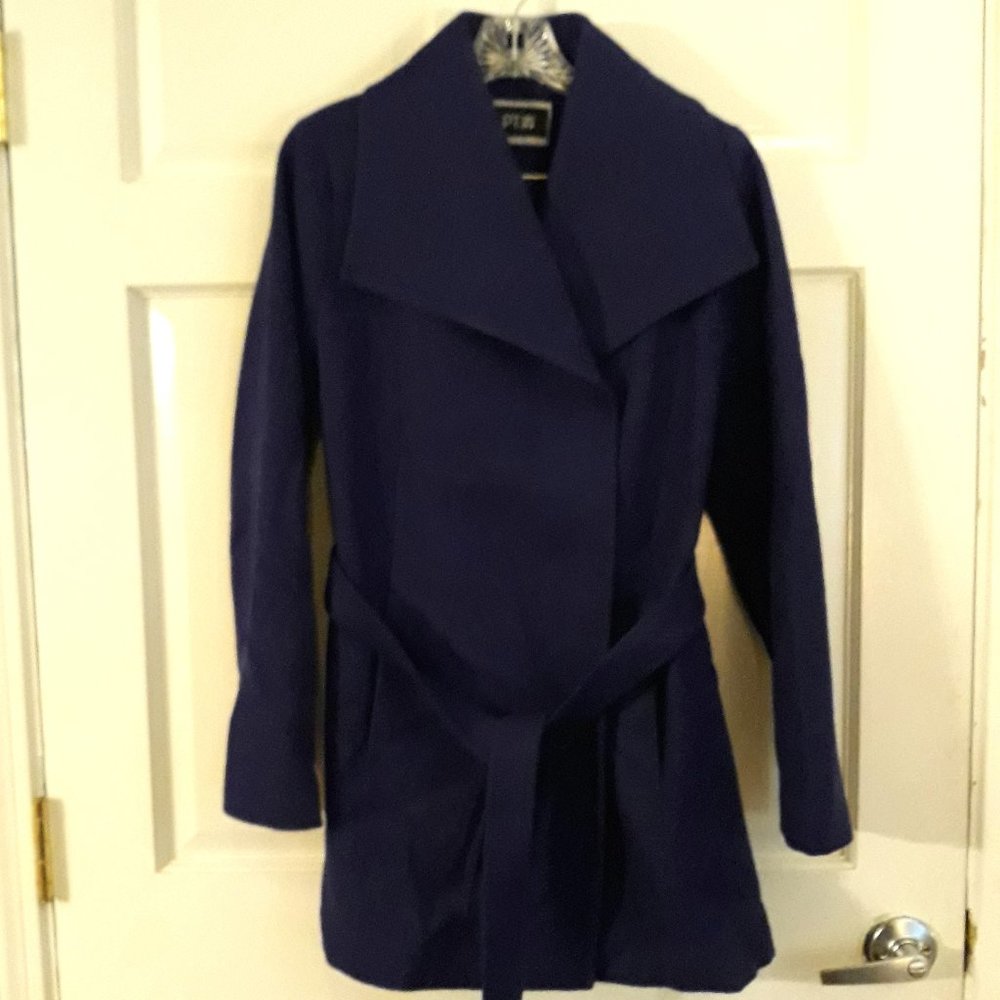 Women's Blue Apt 9 Wool Coat Size Small